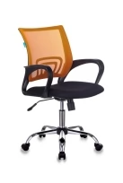 Кресло CH-695NSL Ткань/Сетка/Пластик/Металл, Оранжевый TW-38-3 (сетка)/Черный TW-11 (ткань)