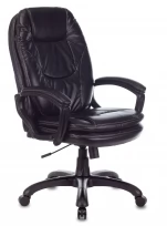 Кресло руководителя CH-868N Пластик/Искусственная кожа, Черный (кожзам)/Черный (пластик)